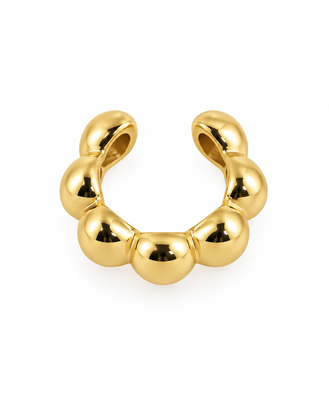 Earcuff Bolinhas Dourado ou Prateado