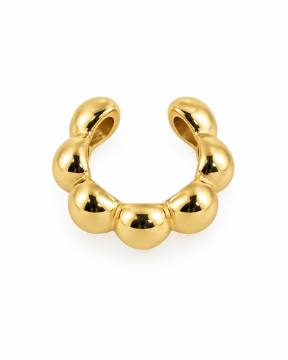 Earcuff Bolinhas Dourado ou Prateado