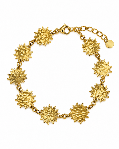 Pulseira Sol Dourado ou Prateado