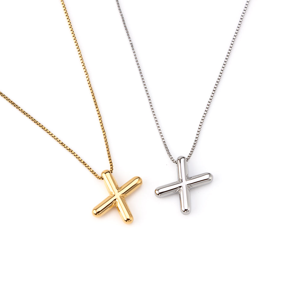 colar inicial bubble dourado aço inox 316l
colar com letra X
colar inicial bubble prateado aço inoxidável