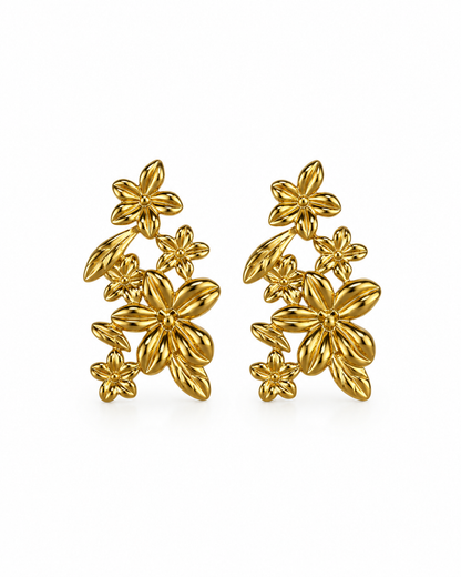 Brincos Flores Dourado ou Prateado