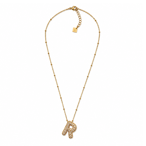 Colar Inicial Bubbles Brilhantes Dourado ou Prateado