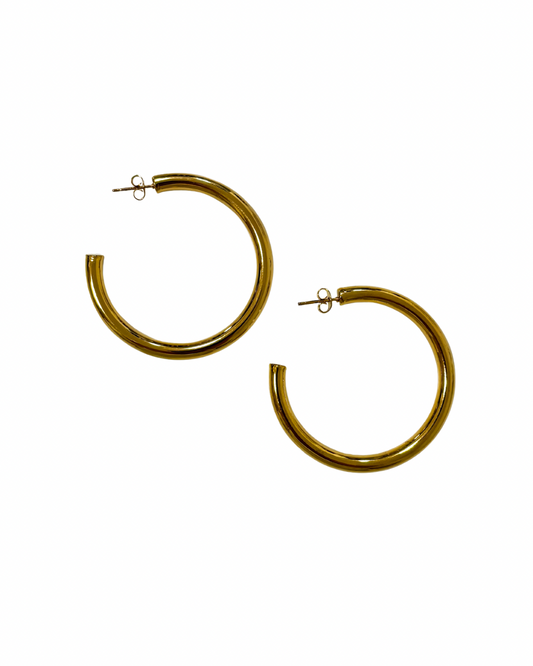 Brincos Lilla Grandes Dourado