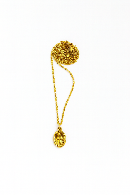 Colar Nossa Senhora | Dourado ou Prateado | Aço Inoxidável