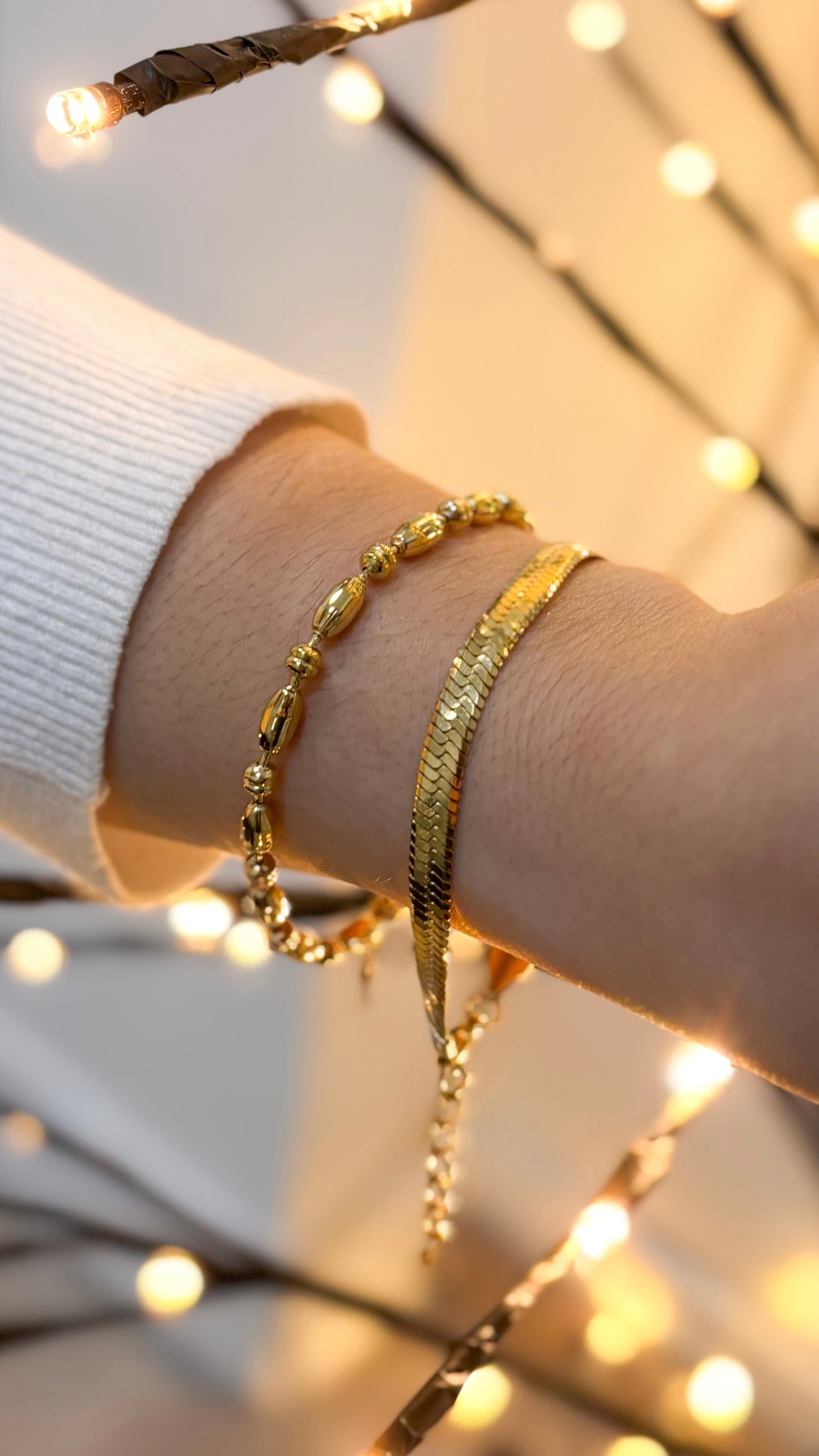 pulseira snake dourada aço inoxidável 316l