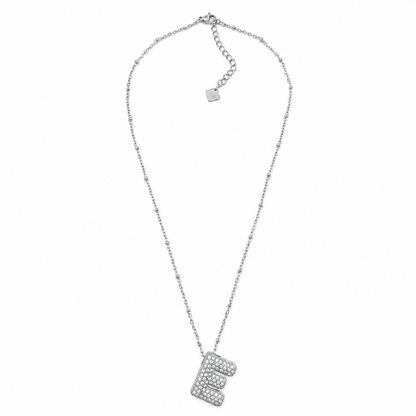 Colar Inicial Bubbles Brilhantes Dourado ou Prateado