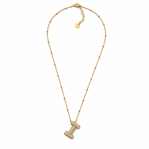 Colar Inicial Bubbles Brilhantes Dourado ou Prateado