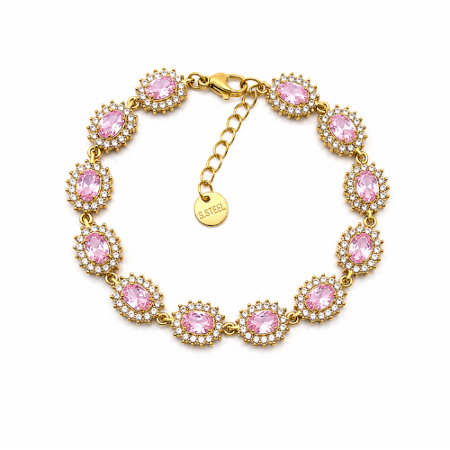 Pulseira Pontos de Luz Coloridos Dourado
