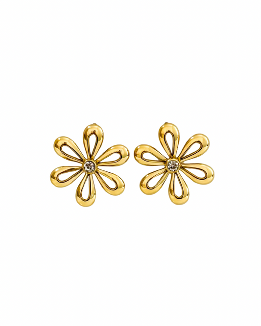 Brincos Pure Daisy Dourado