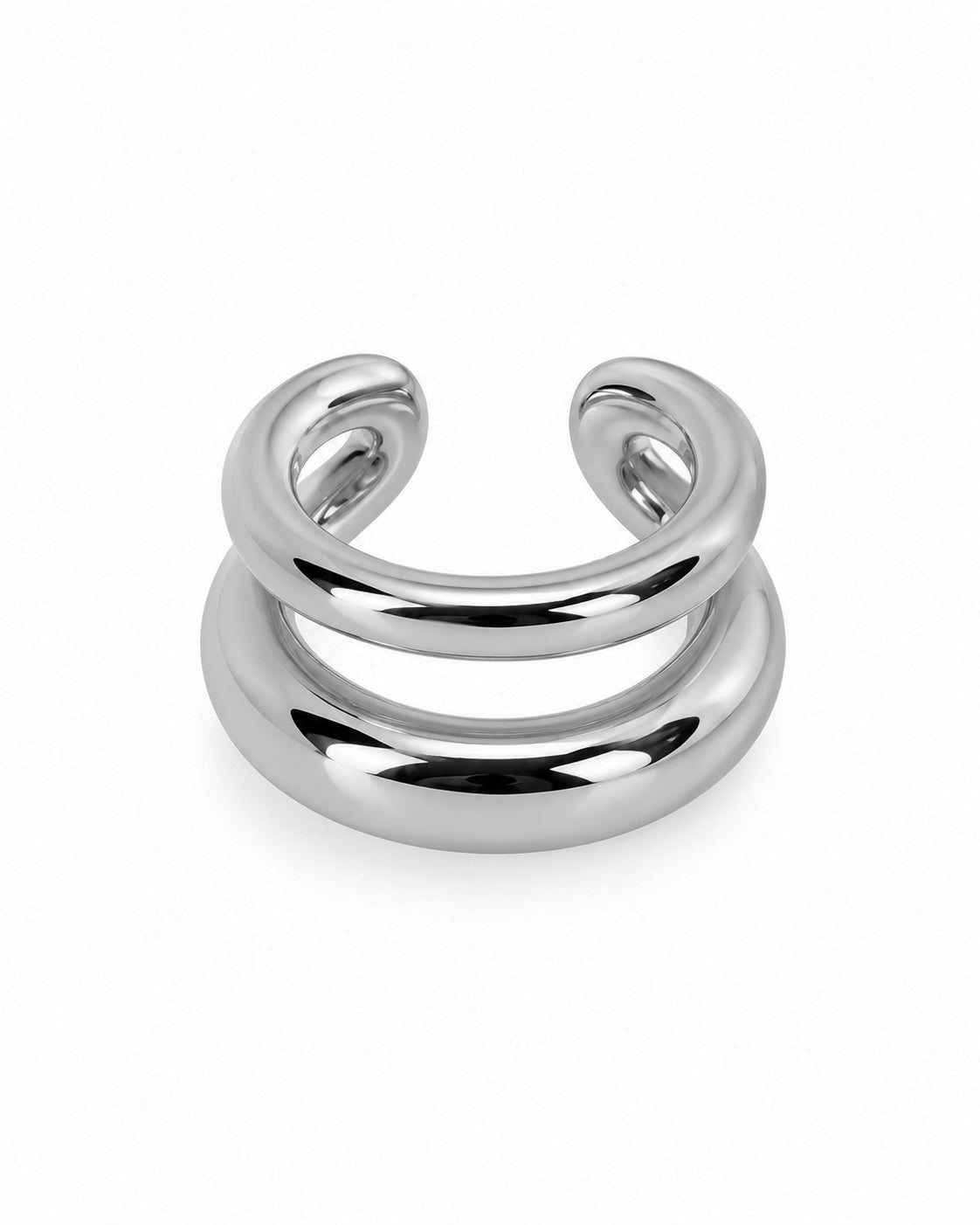 Earcuff Duplo Dourado ou Prateado