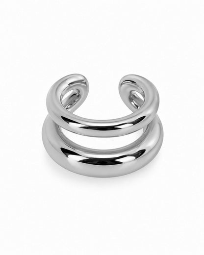Earcuff Duplo Dourado ou Prateado