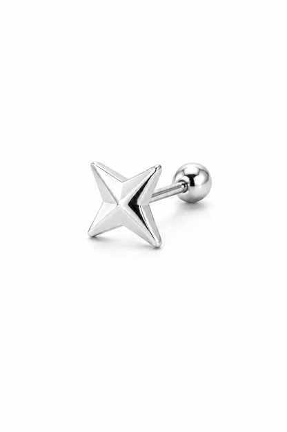 Piercing X Dourado ou Prateado