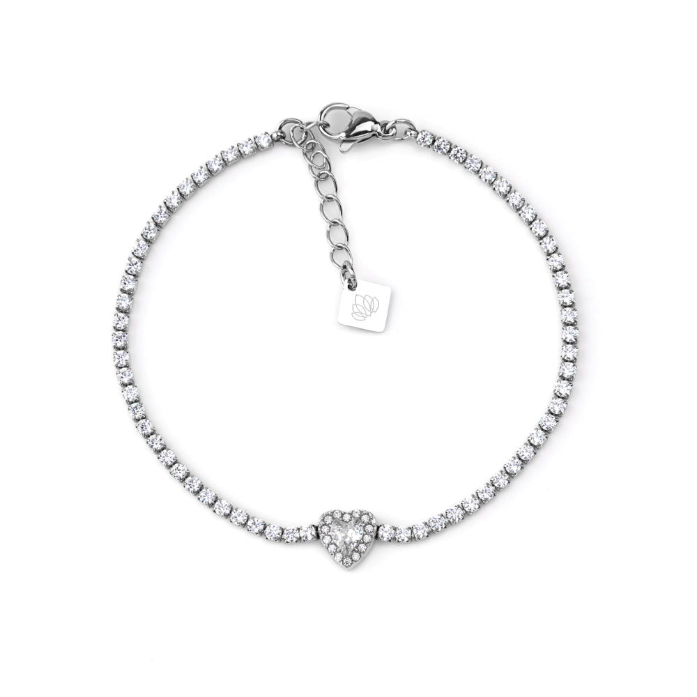 Pulseira Riviera com Pendente Dourado ou Prateado