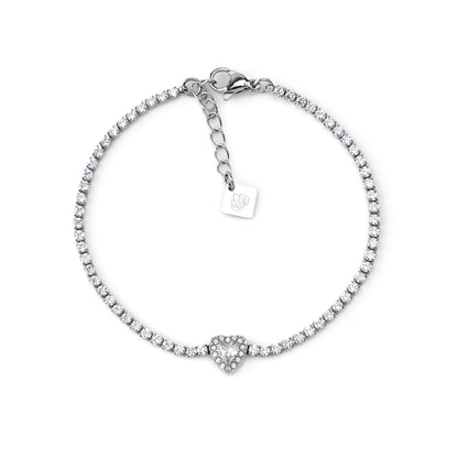 Pulseira Riviera com Pendente Dourado ou Prateado