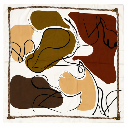 Lenço Abstrato 90x90cm