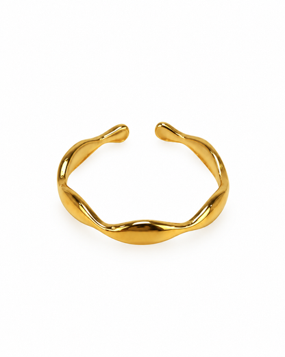 Anel Fino Oval Dourado ou Prateado