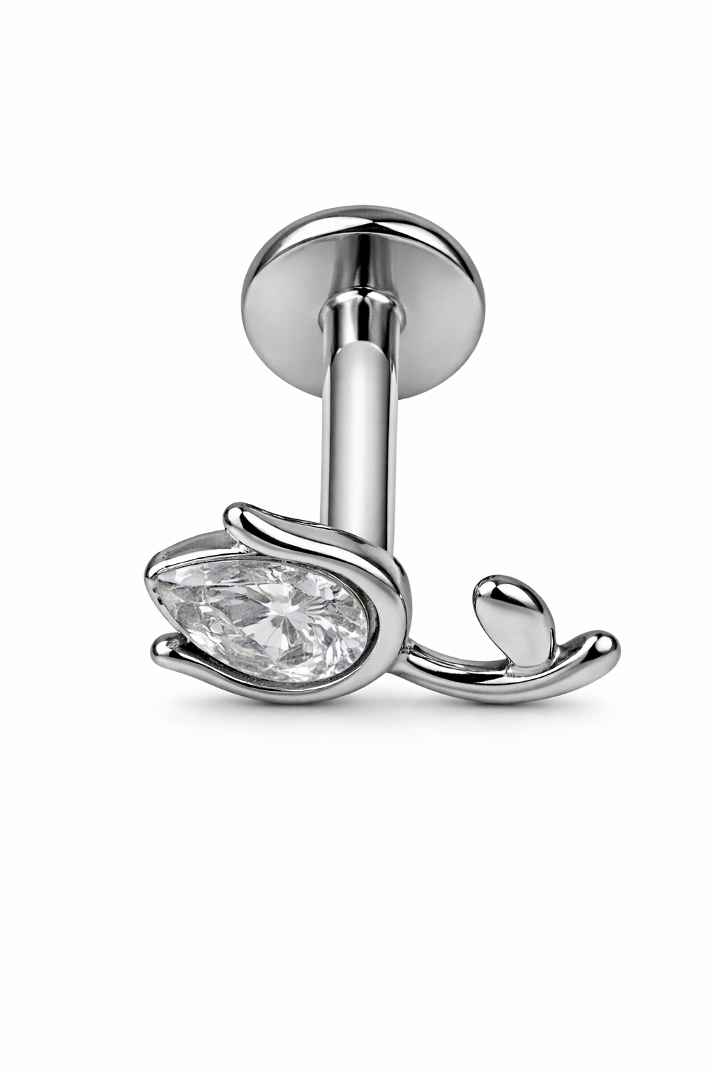 Piercing Tulipa Dourado ou Prateado