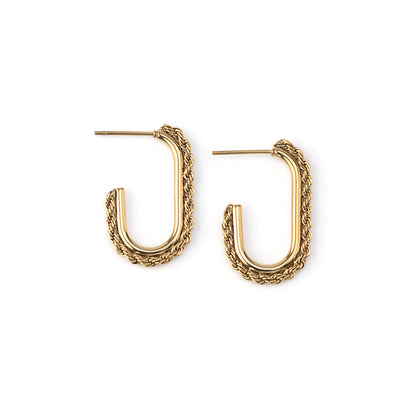 Brincos Malha Torcida Dourado ou Prateado