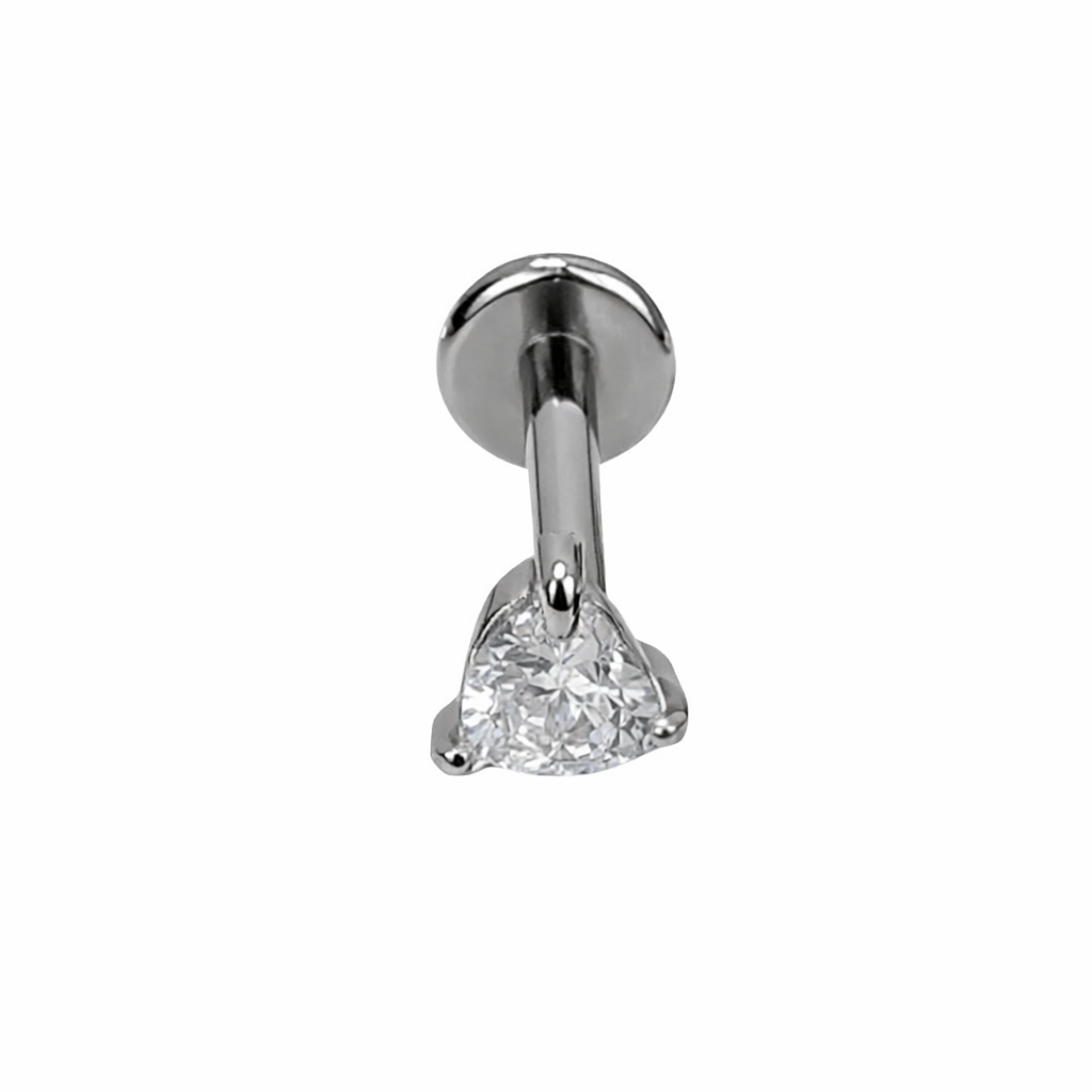 Piercing Coração Dourado ou Prateado