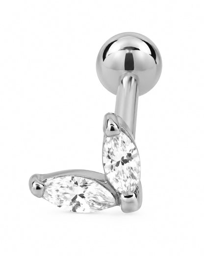 Piercing Mini Asas Dourado ou Prateado