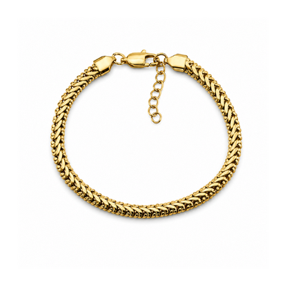 Pulseira Masculina Corrente Dourado ou Prateado