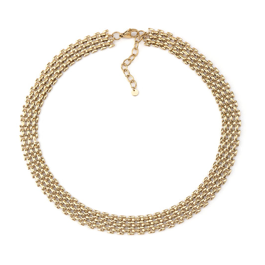 Colar Corrente Fechada Dourado ou Prateado