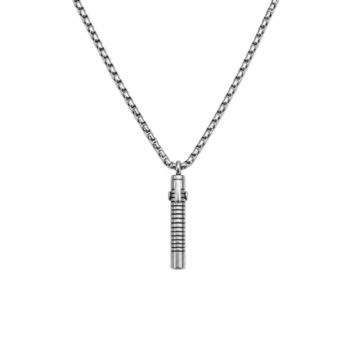 Colar Masculino Pendente Prateado
