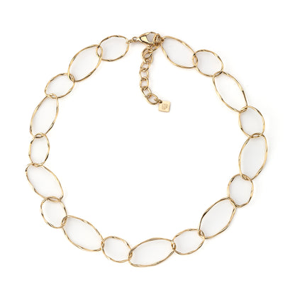 Colar Elos Dourado ou Prateado