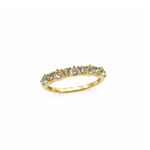 Anel Numerado Brilhantes Dourado ou Prateado