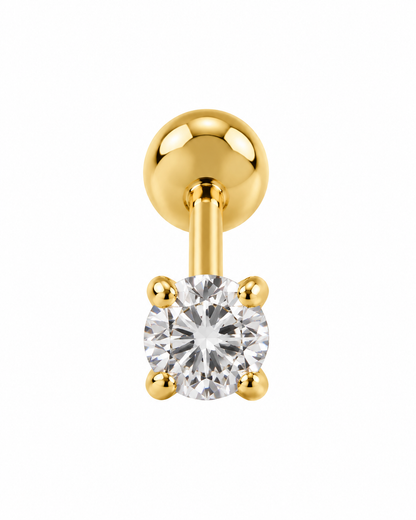 Piercing Ponto de Luz Dourado ou Prateado