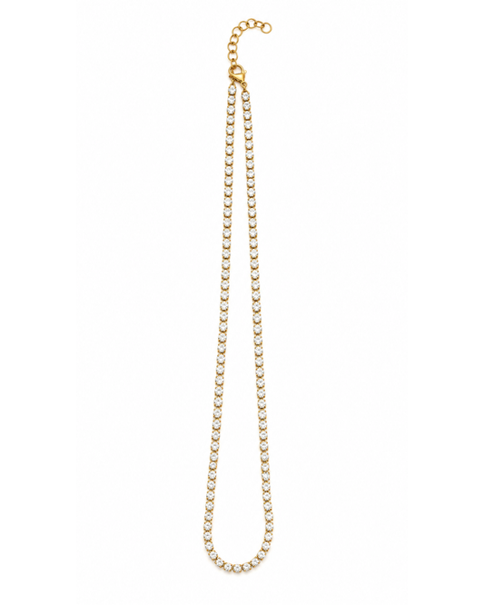 Colar Brilhantes Dourado