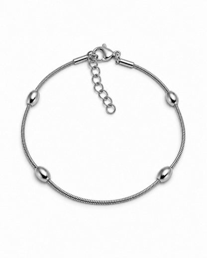 Pulseira Contas Dourado ou Prateado