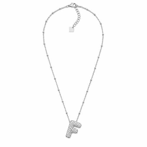 Colar Inicial Bubbles Brilhantes Dourado ou Prateado