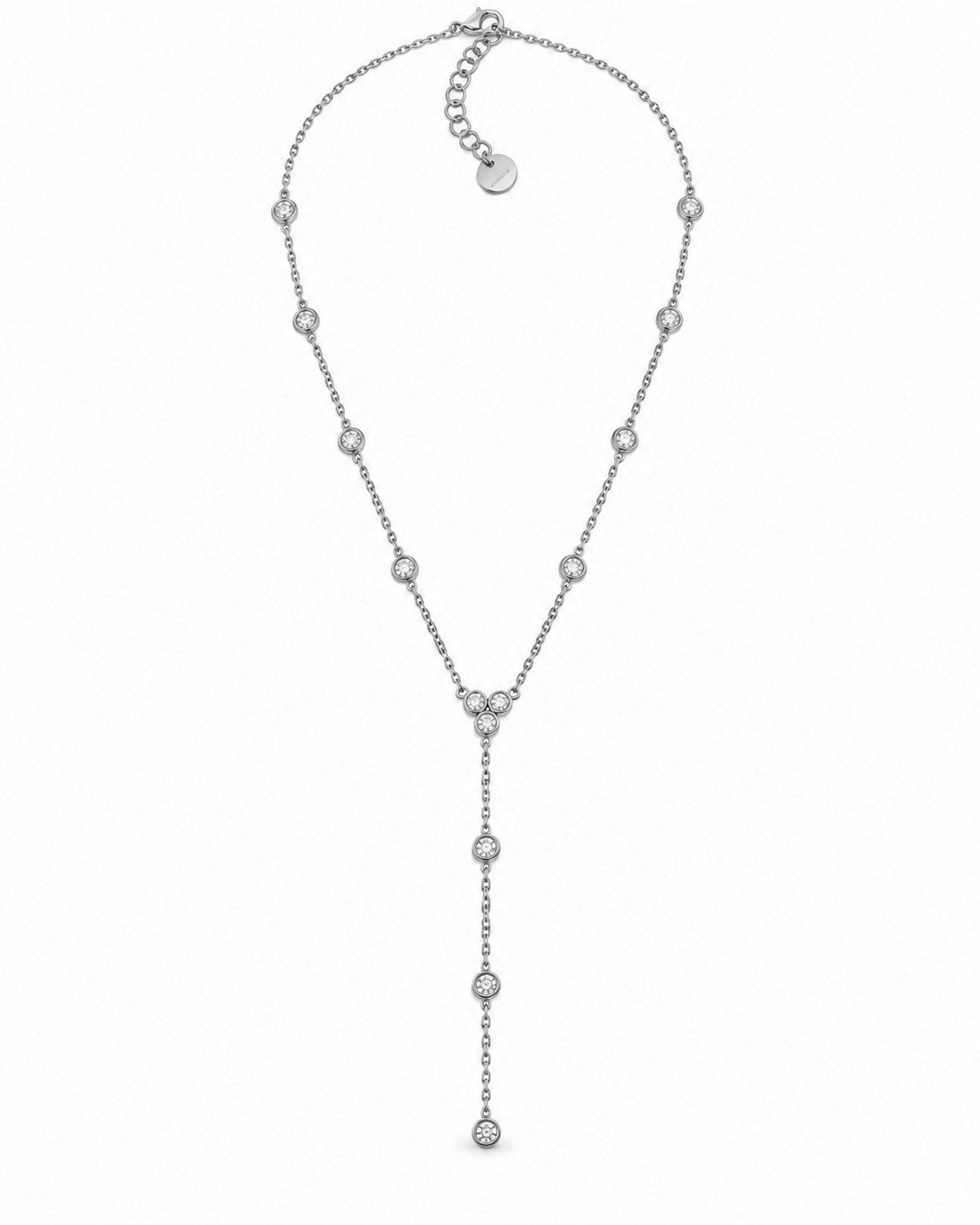 Colar Gravata Brilhantes Dourado ou Prateado