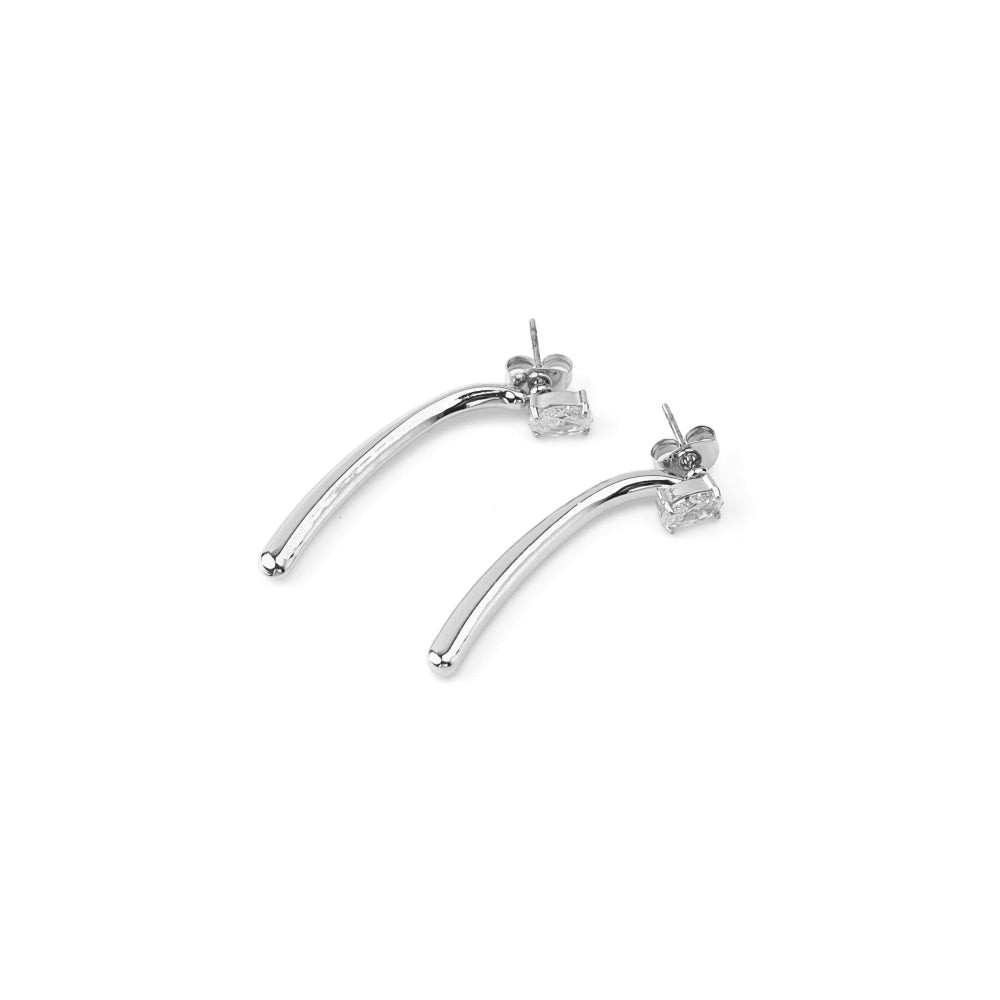 Brincos Compridos e Brilhante Dourado ou Prateado