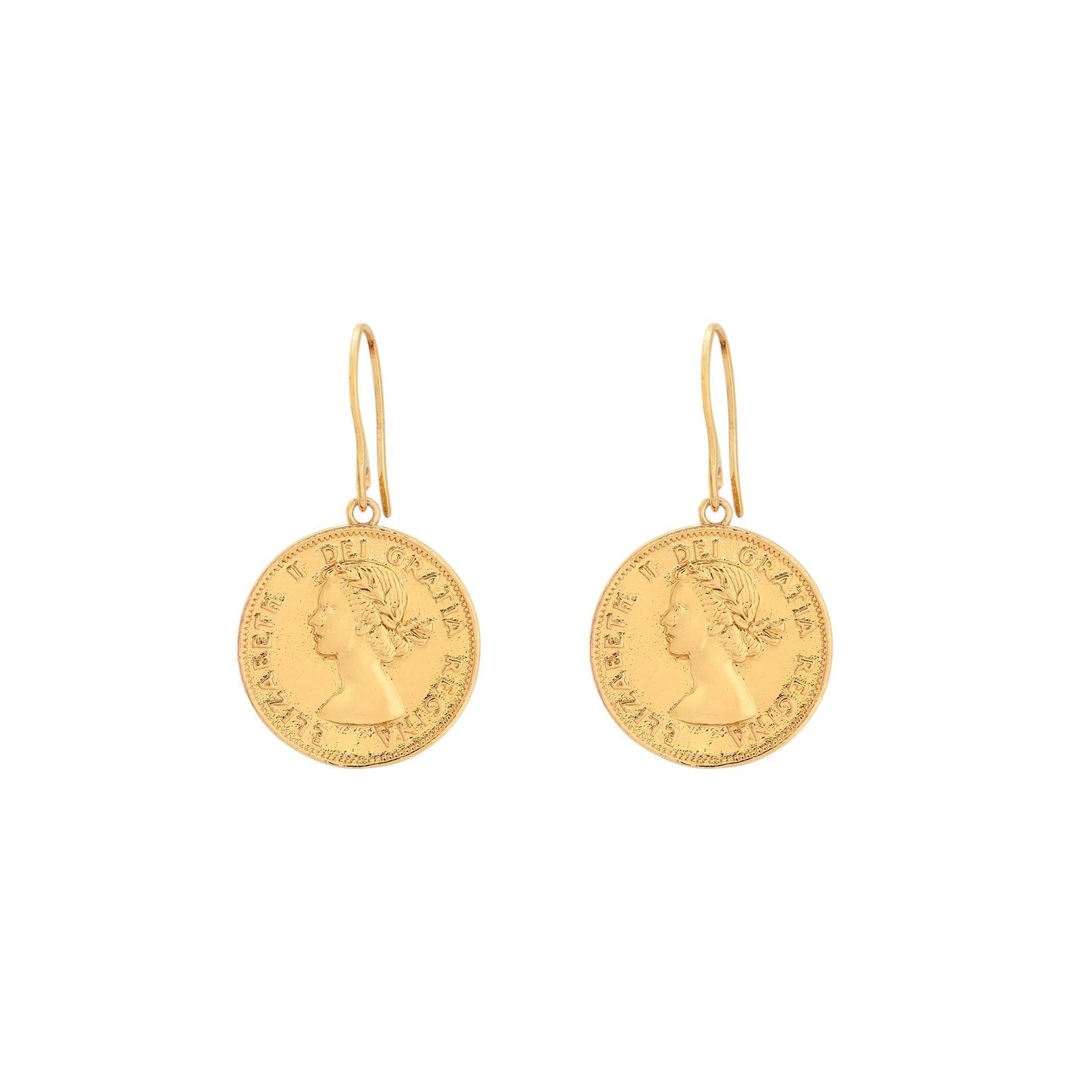 Brincos Libra Antiga Banho de Ouro