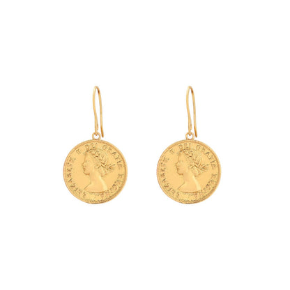 Brincos Libra Antiga Banho de Ouro