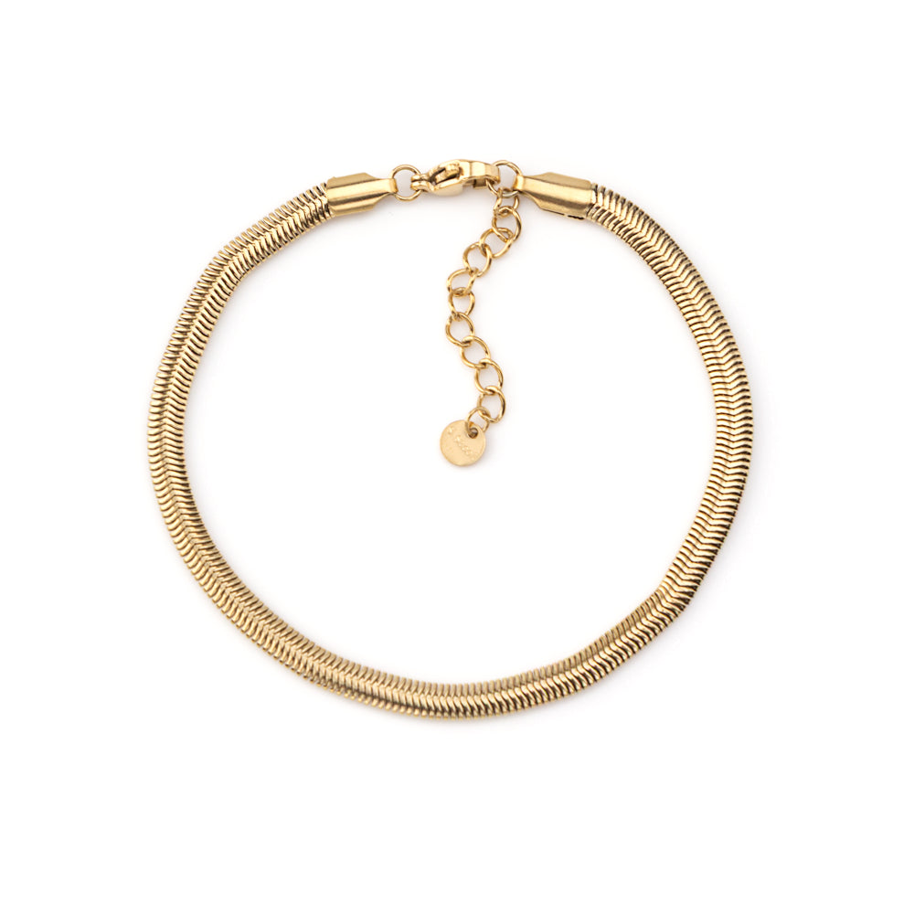 Pulseira Tubo Dourado ou Prateado