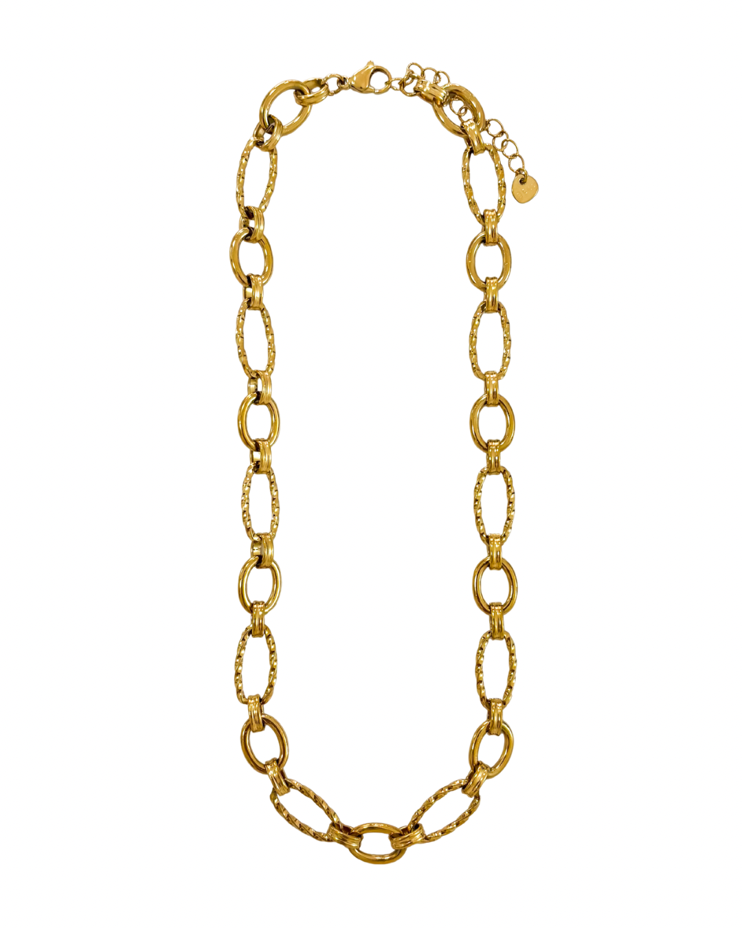 colar glow chain dourado aço inox 316l