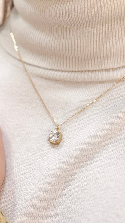 Colar Ponto de Luz Dourado