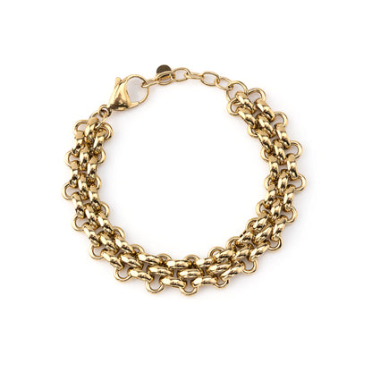 Pulseira Elos Lisos Dourado ou Prateado