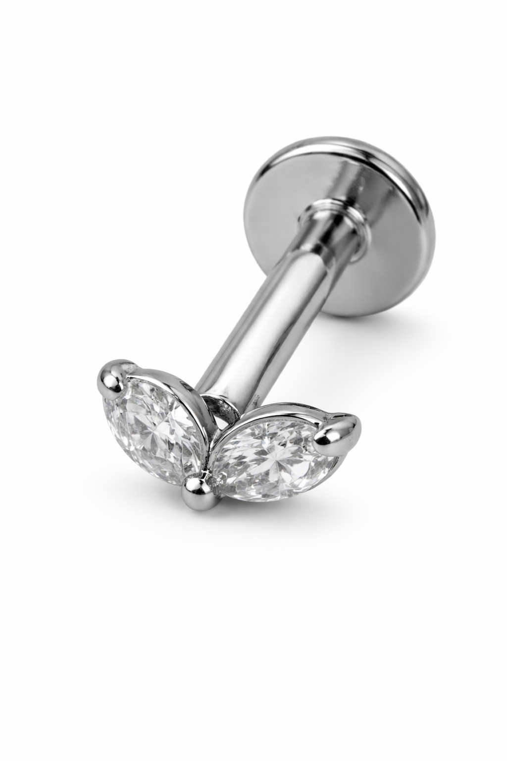 Piercing Asas Dourado ou Prateado