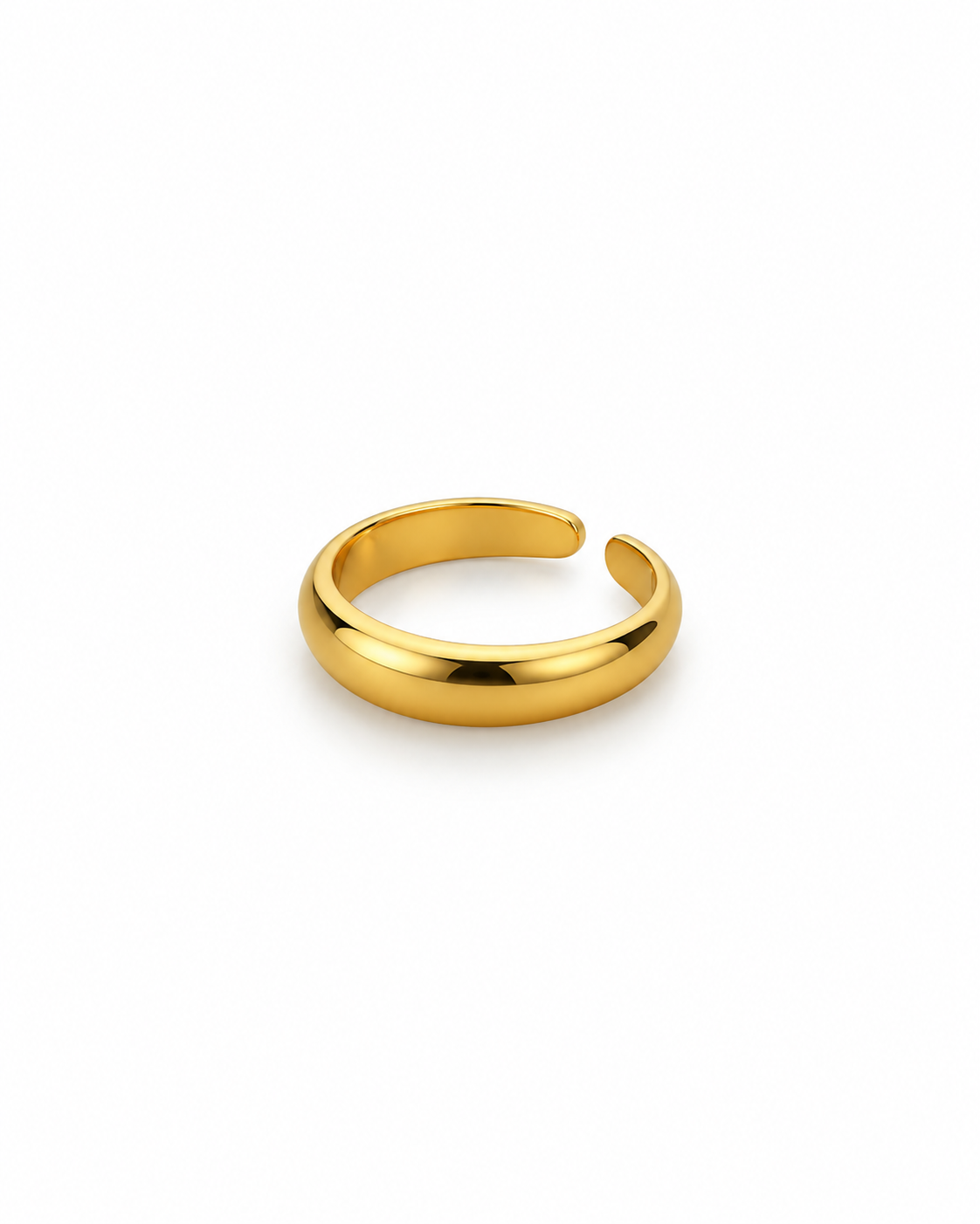 Anel Liso Dourado