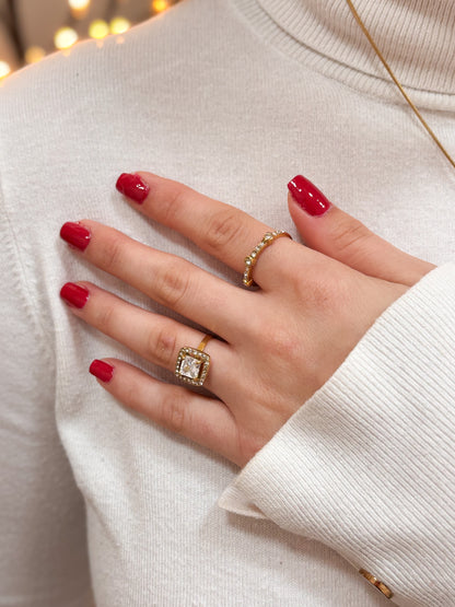 Anel Numerado Lux Dourado