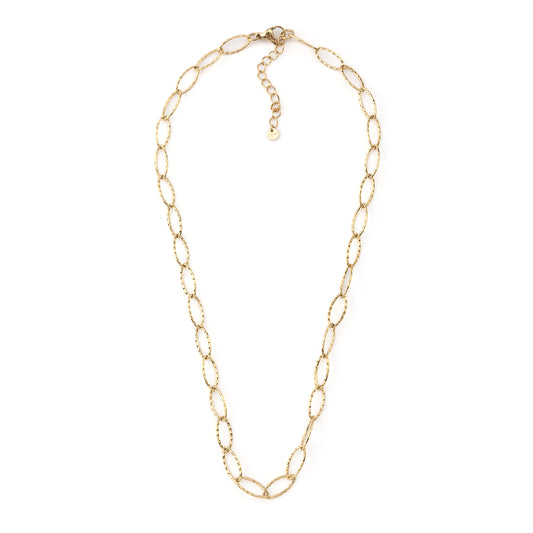 Colar Elos Dourado ou Prateado