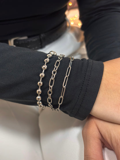 Pulseira Soft Dots Prateado