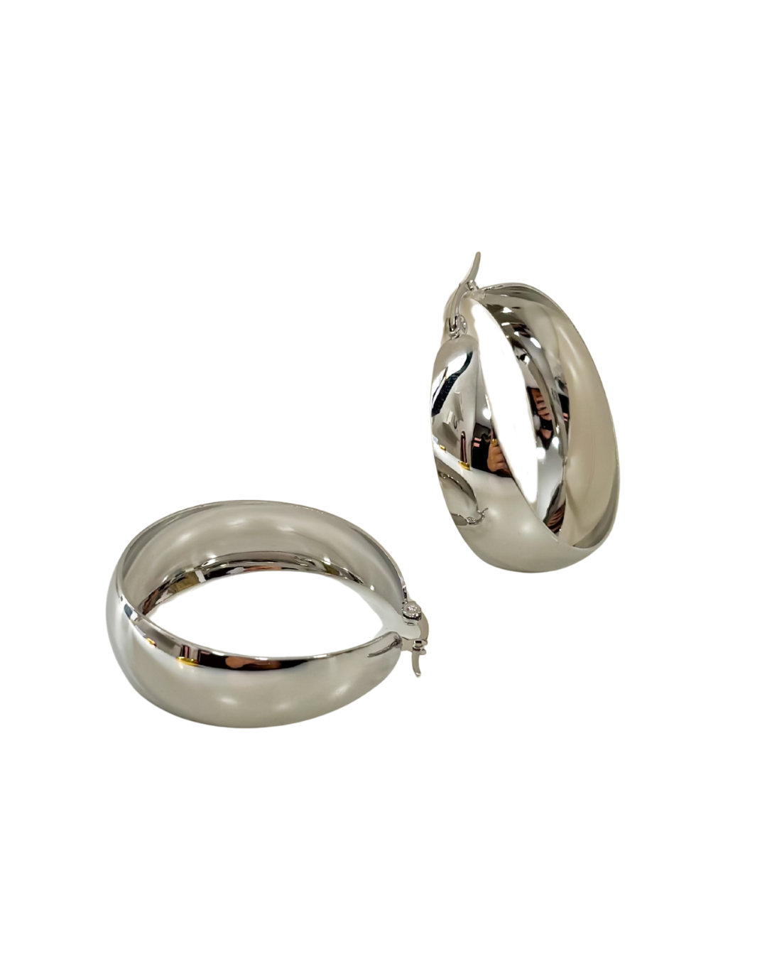 Brincos Chuncky Prateado