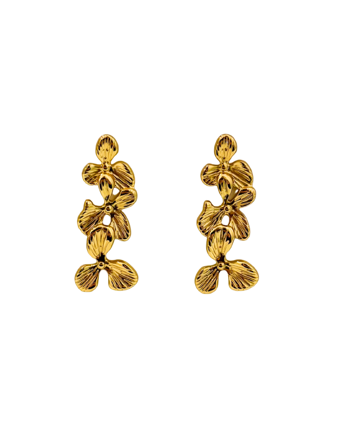 Brincos Flowers Dourado