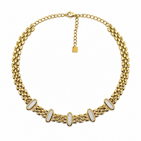 Colar Elos Dourado ou Prateado