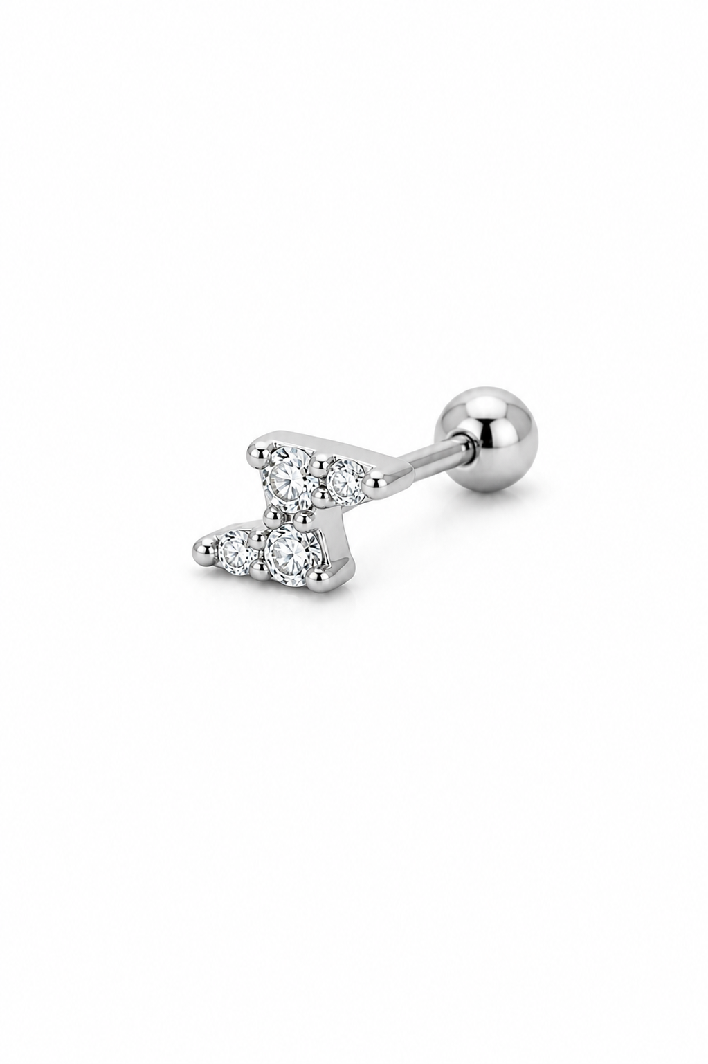 Piercing Raio Dourado ou Prateado